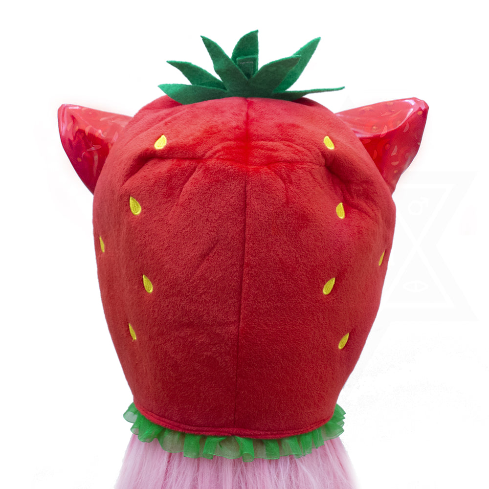 Strawberry kitten hat