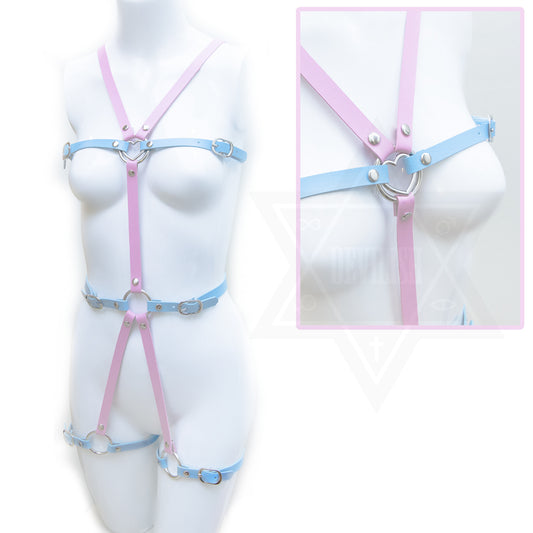 Lovely heart body harness