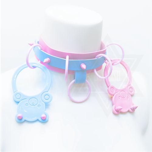 Pastel bear choker *