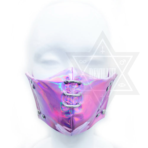 Pink in space mask*