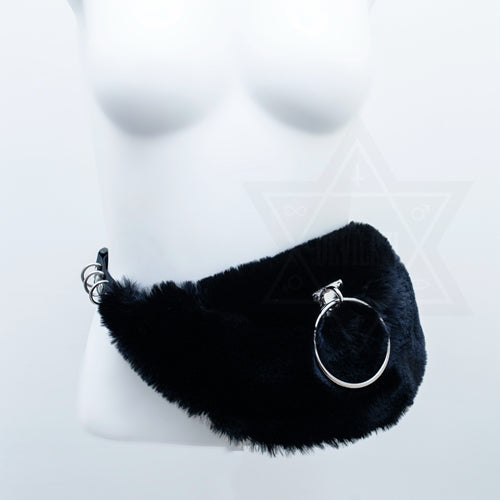 Fluffy ring waist bag