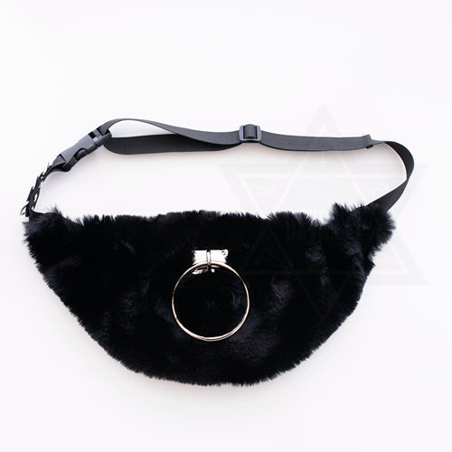 Fluffy ring waist bag