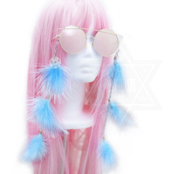 Angel sign glasses chain*