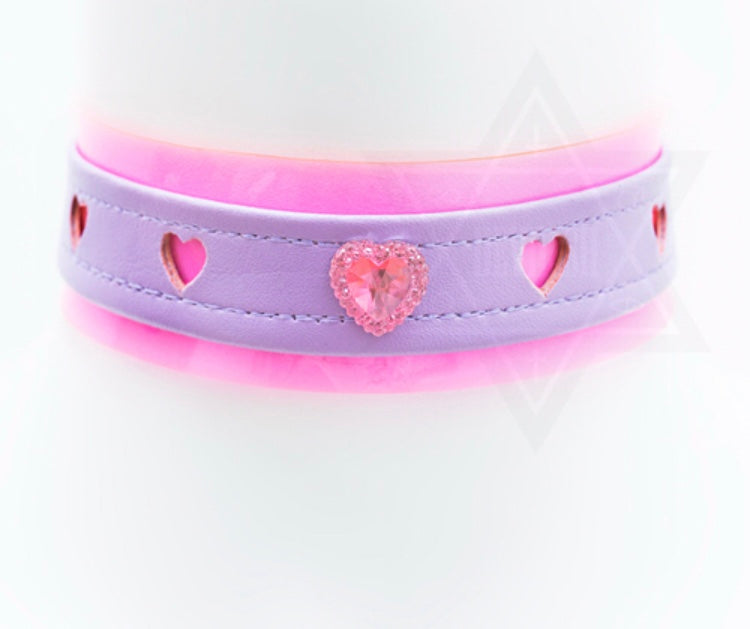 Diamond heart choker