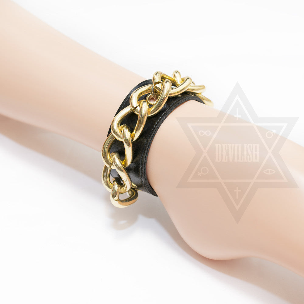 Goldenchain Ankle cuff(White,Black)