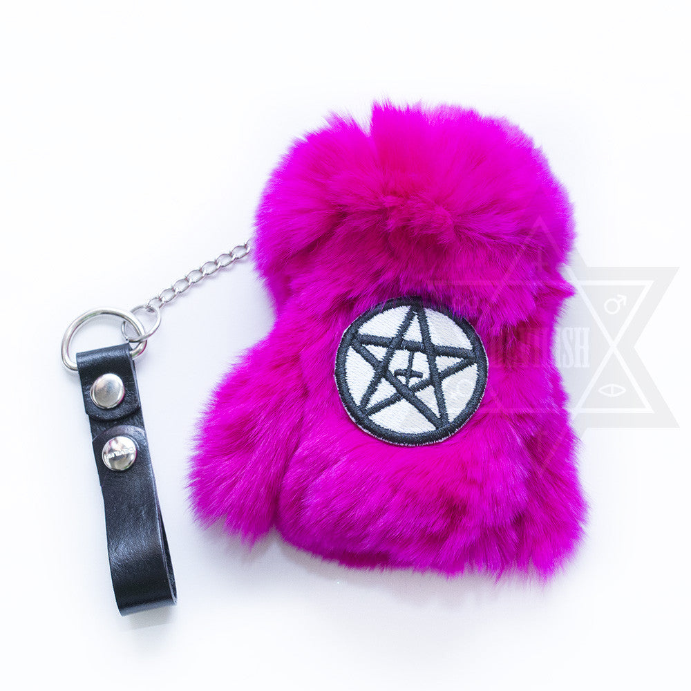 Pentacle fur coat key holder