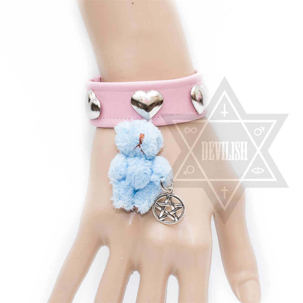 Pastel bear bracelet(Blue,Pink)