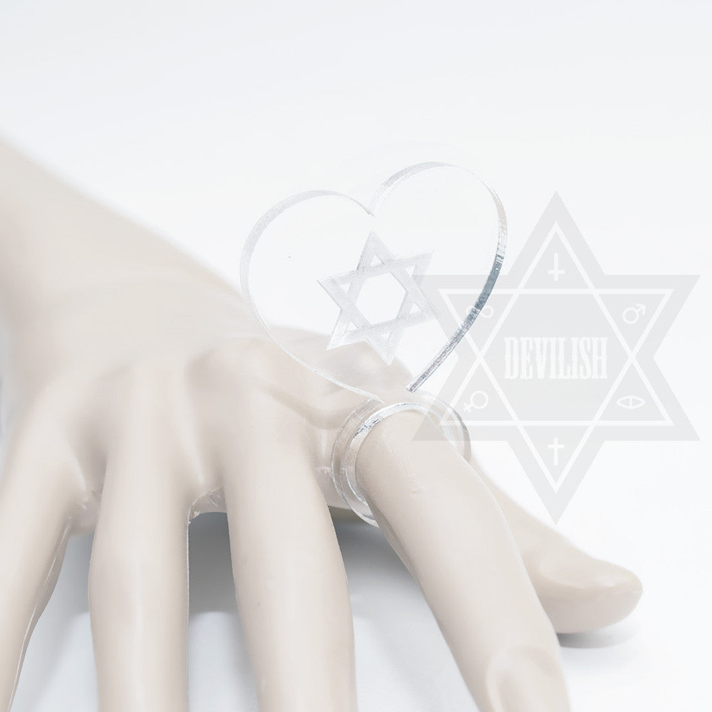 Pure hexagram Ring