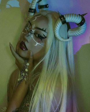 Bondage horns headpiece